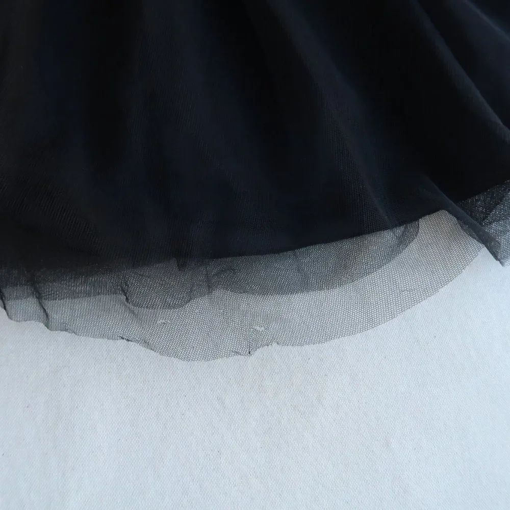 Social Code Embroidered and Tulle Mini Dress - Picture 12 of 12